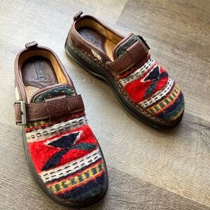 Born Aztec blanket mule slip on shoes women’s 7/38 Boho southwest